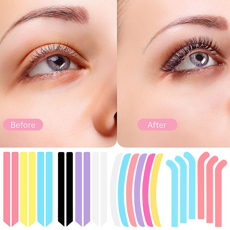 6 Pcs  Eyelash Lifting Silicone Stripe Soft Lash Lift Curlers Pads Eye Lash Extension Perm Ribbon Beauty Female Makeup Tools