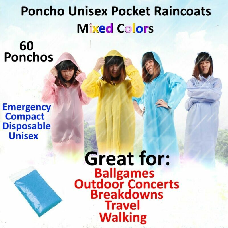 Disposable Raincoat Adult Emergency-Waterproof Hood Poncho Travel Hiking Camping Rain Coat Unisex Rainwear Camping Rain Coat