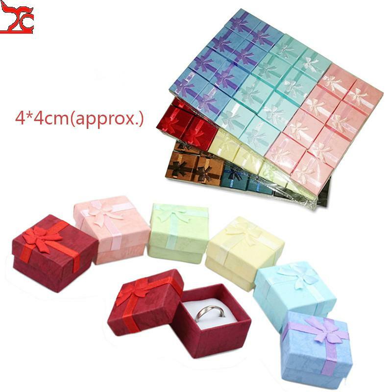 12/24/36pcs Ring Storage Box Earring Storage Gift Box High Quality Paper Jewelry Packaging Container Small Jewelry Box Display