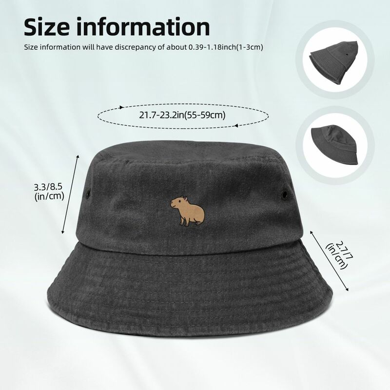 Capybara topi Bucket pakaian Golf topi matahari topi mendaki pantai untuk pria wanita