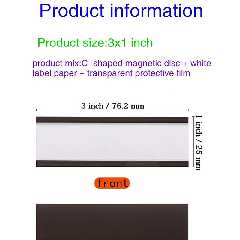 Porte-étiquettes magnétiques, porte-signe et billet, supports pour l'organisation d'étiquettes sur étagère métallique, tableau blanc, 30 pièces