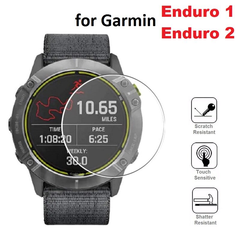 5 Stück Smartwatch Displays chutz folie für Garmin Enduro 2 kratz feste Schutz folie aus gehärtetem Glas für Garmin Enduro 1