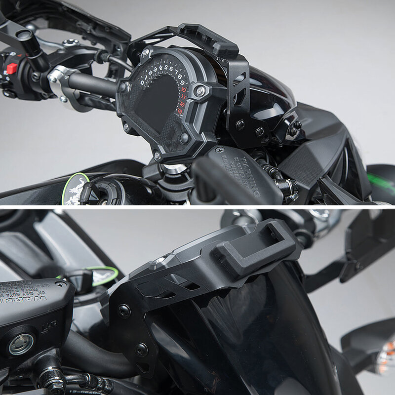 2016 2017 2018 2019 Новинка для KAWASAKI Z650 Z 650 z650 черный Кронштейн для навигации GPS крепление для мотоцикла