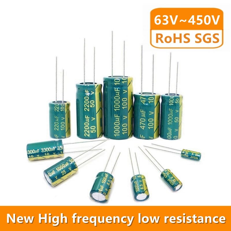 Алюминиевый электролитический конденсатор 160v47uf 200v100uf 250v22uf высокой частоты с низким ESR