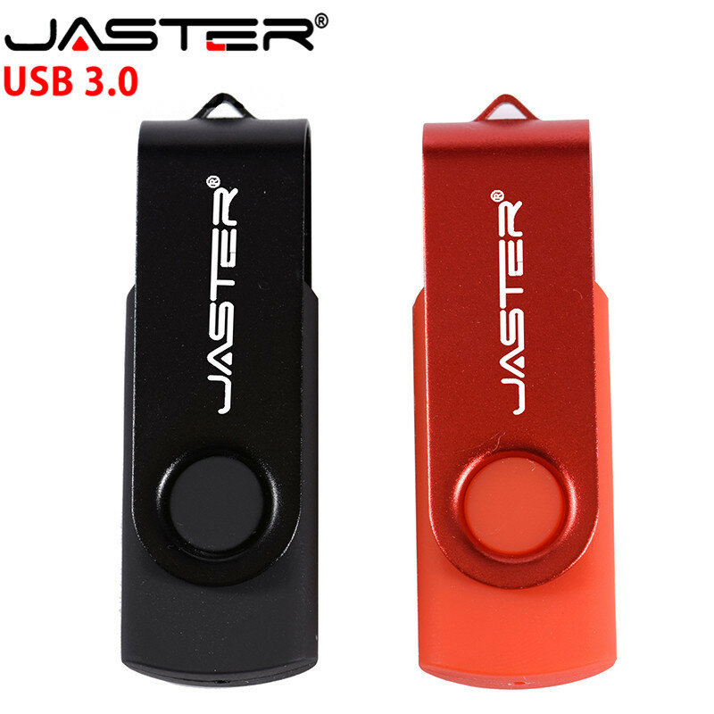 JASTER USB 3.0 Mini Xoay Nhiều Màu Sắc Đèn LED Cổng USB Bút 128GB 64GB 32GB 16GB 8GB 4GB Chất Lượng Tốt Sáng Tạo Pendrive