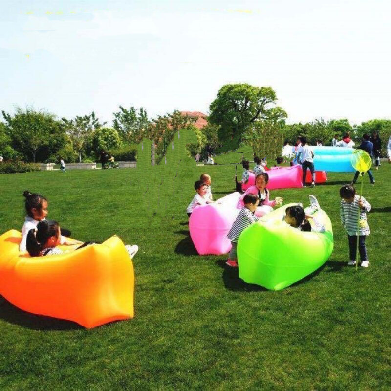 WW Garden sofa Trend Outdoor Fast Inflatable Air Sofa Bed GoodQuality Sleeping Bag Inflatable AirBag Lazy bag Party Beach Sofa