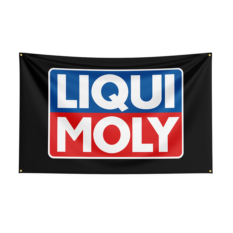 Флаг Liqui Moly из полиэстера, 90x150 см, масляный баннер для декора