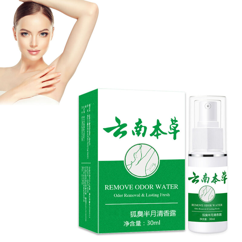Spray antitranspirante para homens e mulheres, sudorese corporal e remoção de odores, uso diário de viagens esportivas, 30ml