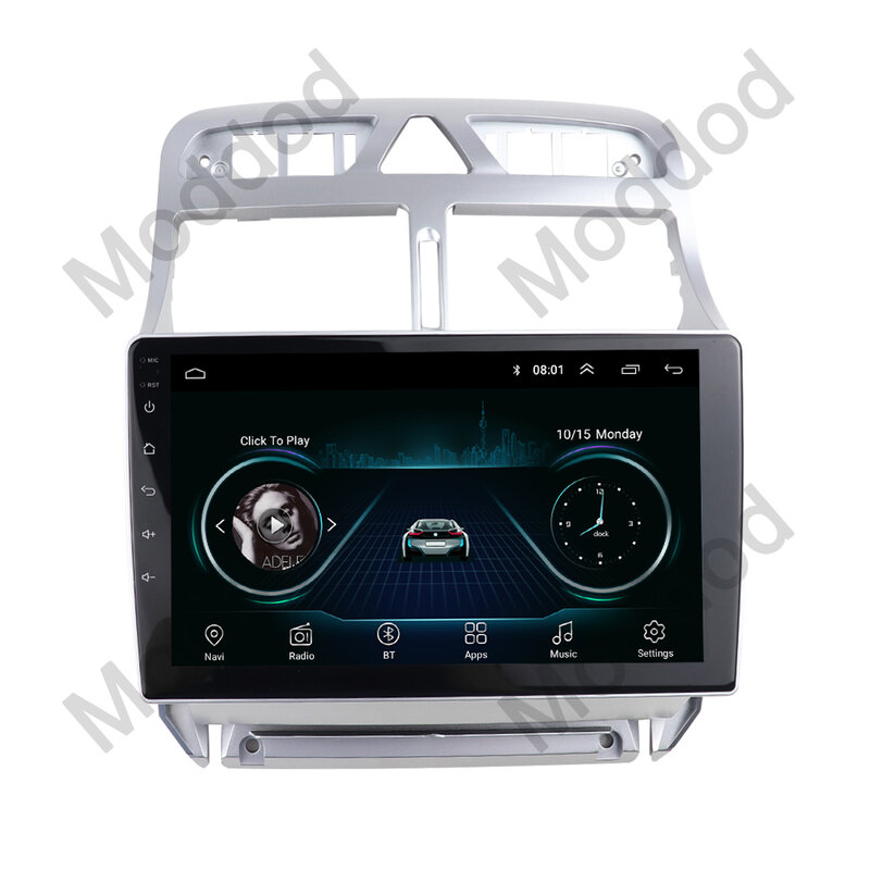 Radio Fascia for PEUGEOT 307 2002-2013 Double 2 Din 9 INCH Stereo GPS DVD Player Install Surround Panel Face Plate Audio Bezel