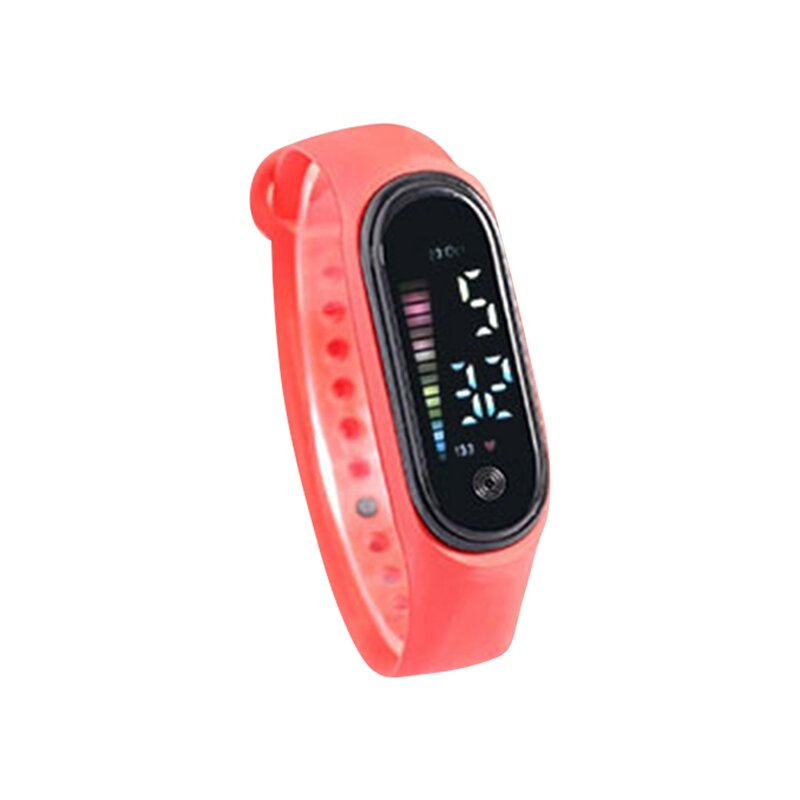 LED digitale Kinder Kinder Uhr Armbanduhr für Jungen Mädchen Silikon Regenbogen Schritt Zifferblatt Uhr Kinder Student Sport elektronische Uhren