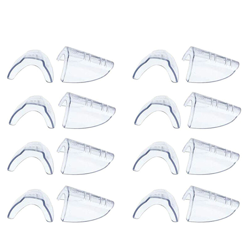 8 Pairs Safety Eye Glasses Side, Slip On Clear Side Shield For Safety Glasses- Fits Most Eyeglasses(M-L)