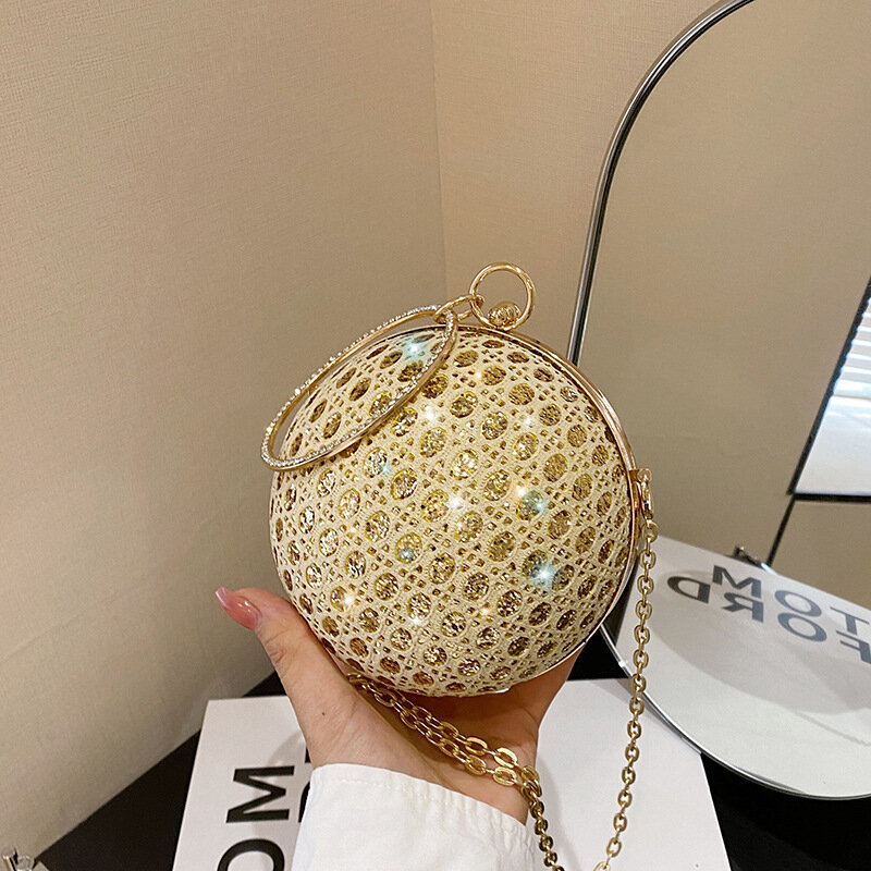 Neue runde Ball Umhängetasche leichte Luxus Umhängetaschen für Frauen lässig mehrfarbig hochwertige Messenger vielseitig y2k