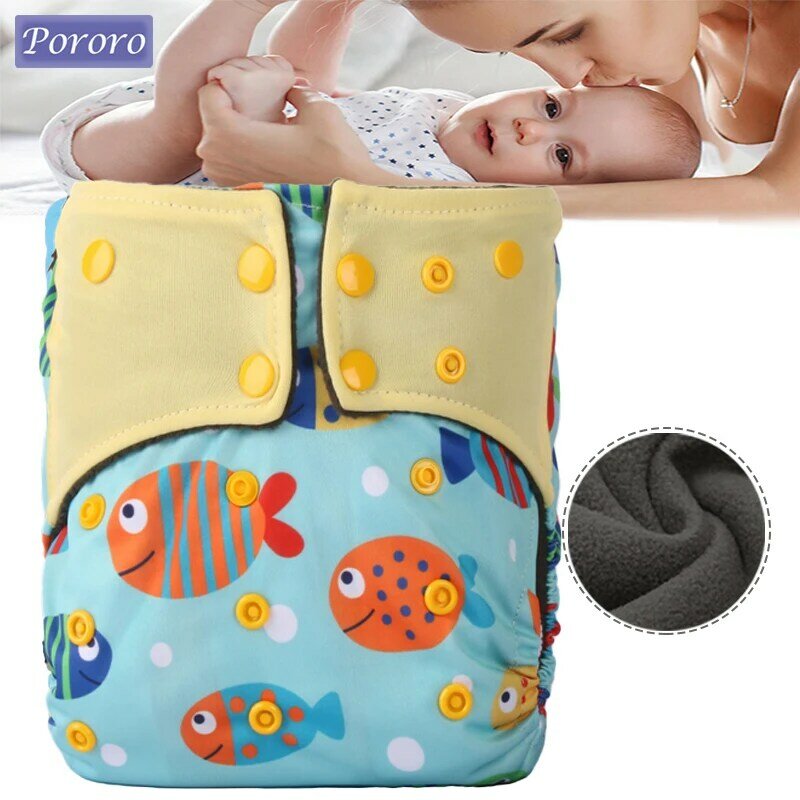All In Two Cloth Diapers Bamboo Charcoal Two Openings Baby Diaper Washable Reusable Cloth Diaper Ecological Adjustable Nappy