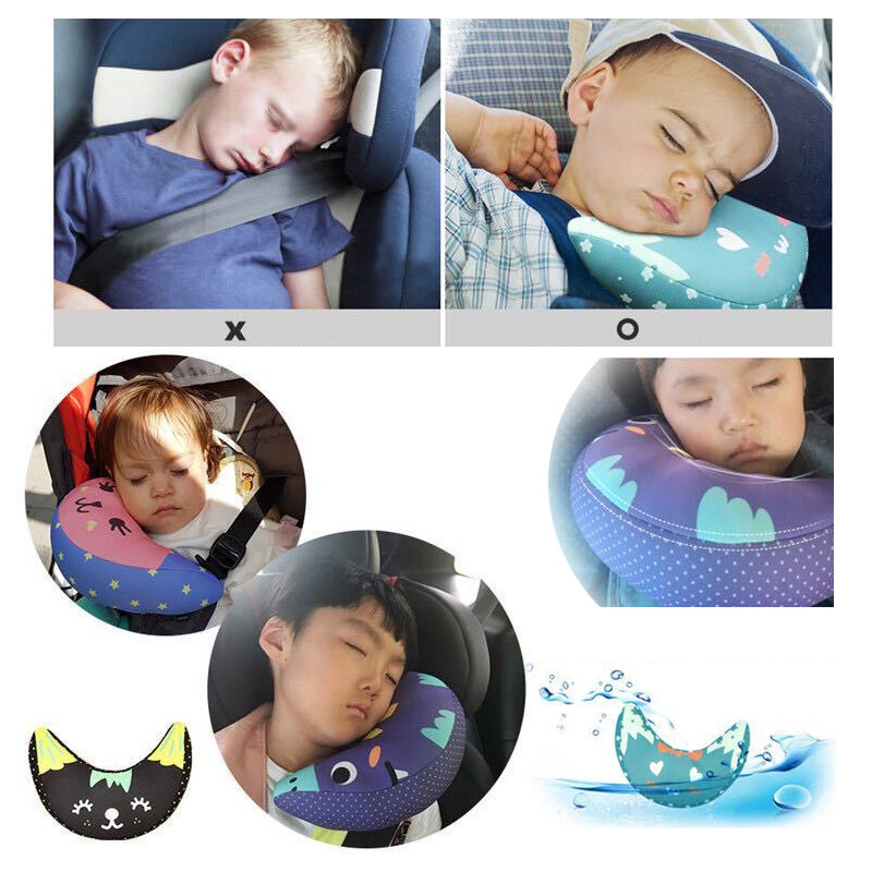Baby Car Seat Pillow Safety Headrest Shoulder Support Pad Baby Stroller Cushion Head Protection For Kid Children Car Neck Pillow