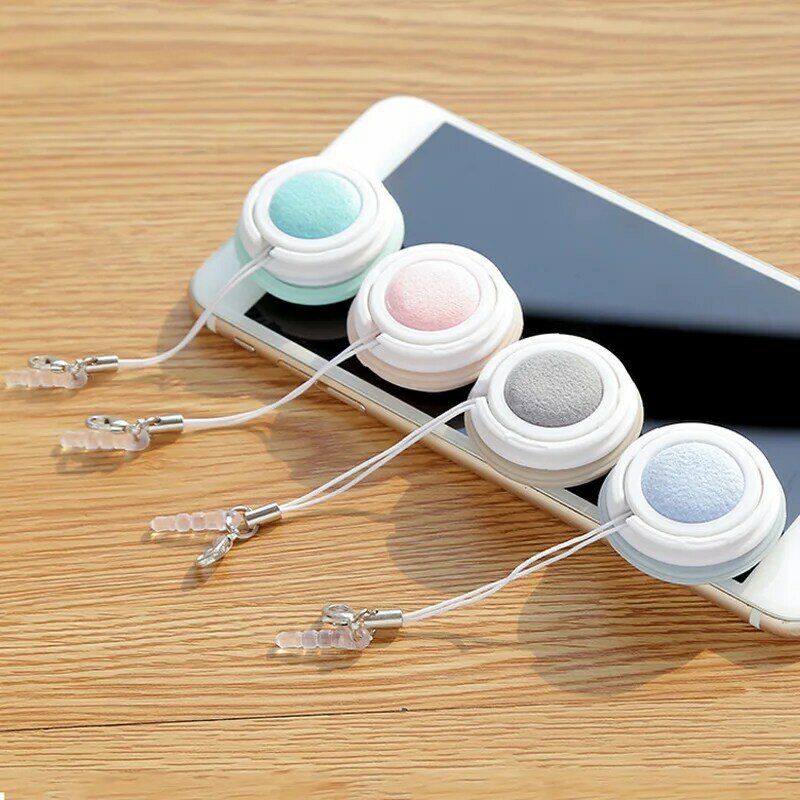 Nymph – Mini brosse de nettoyage pour lunettes de couleur bonbon, matériau en éventail souple, outil de nettoyage pour écran de téléphone Portable avec porte-clés Portable