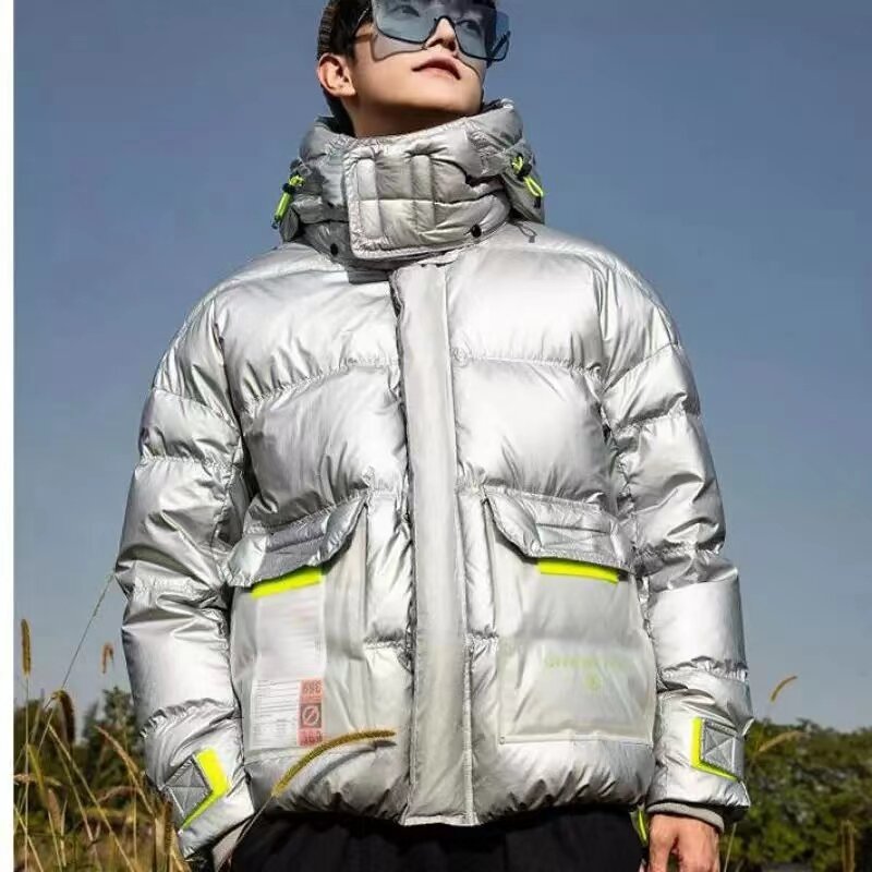 Piumini da uomo piumino d'anatra bianco di alta qualità nuovi piumini caldi giacca a vento Slim Fit impermeabile