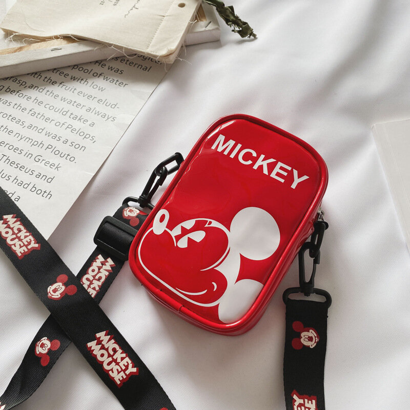 Disney 2022 Nieuwe Cartoon Mickey Mouse Kinderen Messenger Bag Mickey Minnie Meisjes Schoudertas Jongens Meisje Borst Zak Taille tas