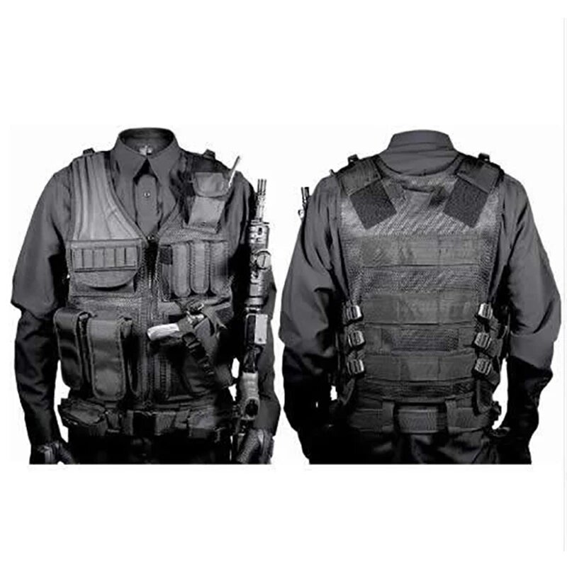 Abbigliamento di sicurezza da caccia multifunzione Swat gilet tattico Swat Jacket Chest Rig Multi-Pocket CS Hunting Vest accessori da campeggio