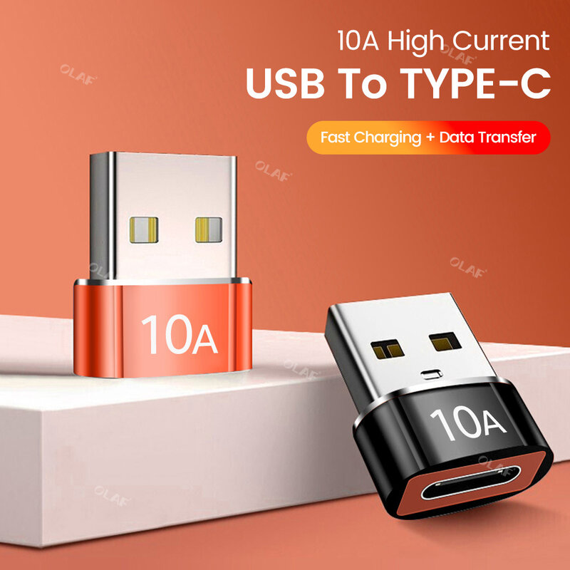 노트북 샤오미 삼성용 USB 3.0 to C 타입 어댑터, OTG C 수 to USB 암 변환기, USBC 고속 충전 어댑터, 10A
