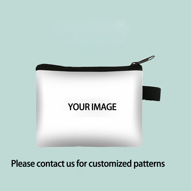 DIY Exclusive Customize Your Logo Or Image Or Name Coin Purse Coin Purse Boys Girls Wallet Coin Purses Wallet Mini Bag Money Bag