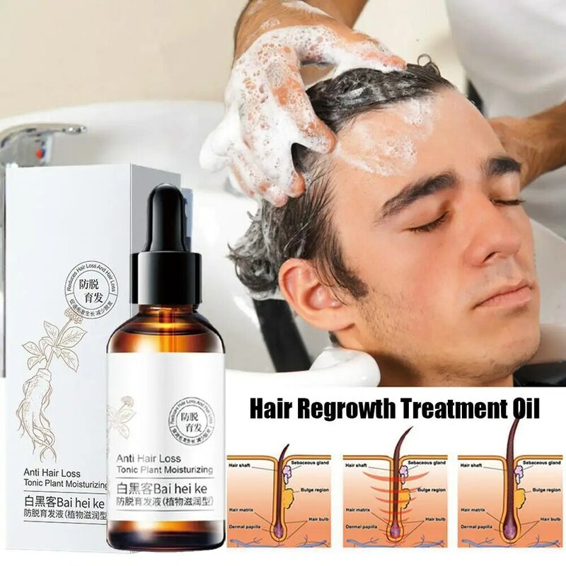 Aceite Esencial Natural % puro para cuero cabelludo, producto anticaída de cabello, tratamiento para cuero cabelludo seco, 60ml