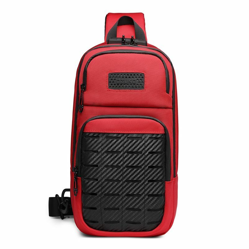 Сумка на плечо с защитой от кражи, мужской рюкзак-мессенджер из ткани Оксфорд для школы и коротких поездок, с USB-зарядкой
