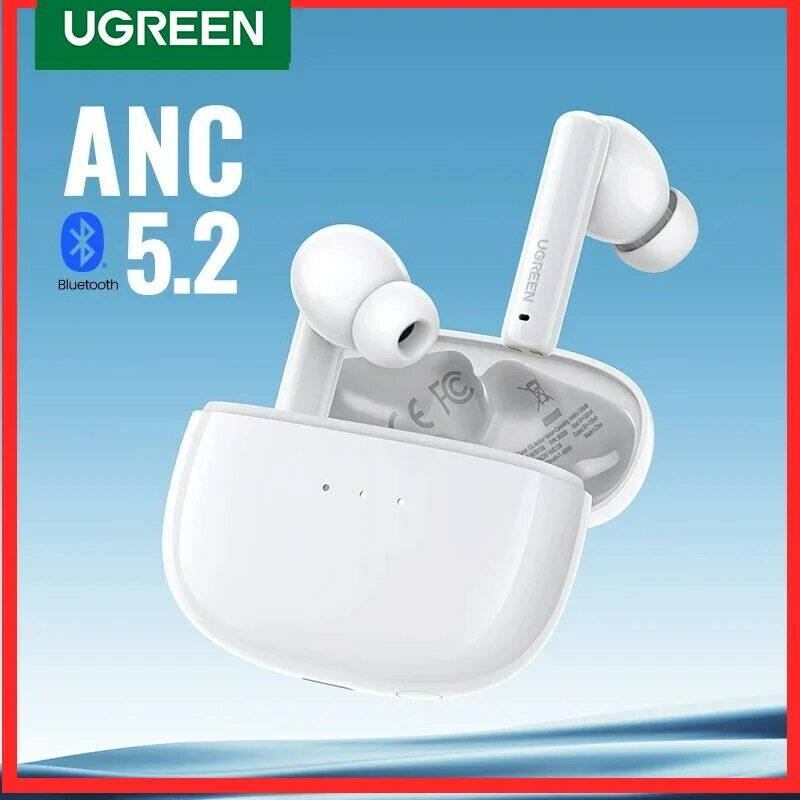 【Nuovo】 ugreen HiTune T3 ANC Wireless TWS Bluetooth 5.2 auricolari, cancellazione attiva del rumore, microfoni in-Ear auricolari vivavoce per telefono