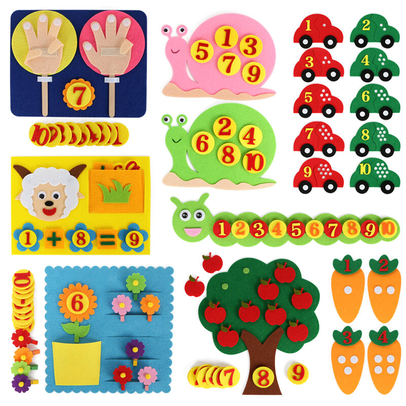 Material didáctico Montessori para niños, juguetes educativos para aprender matemáticas, manualidades