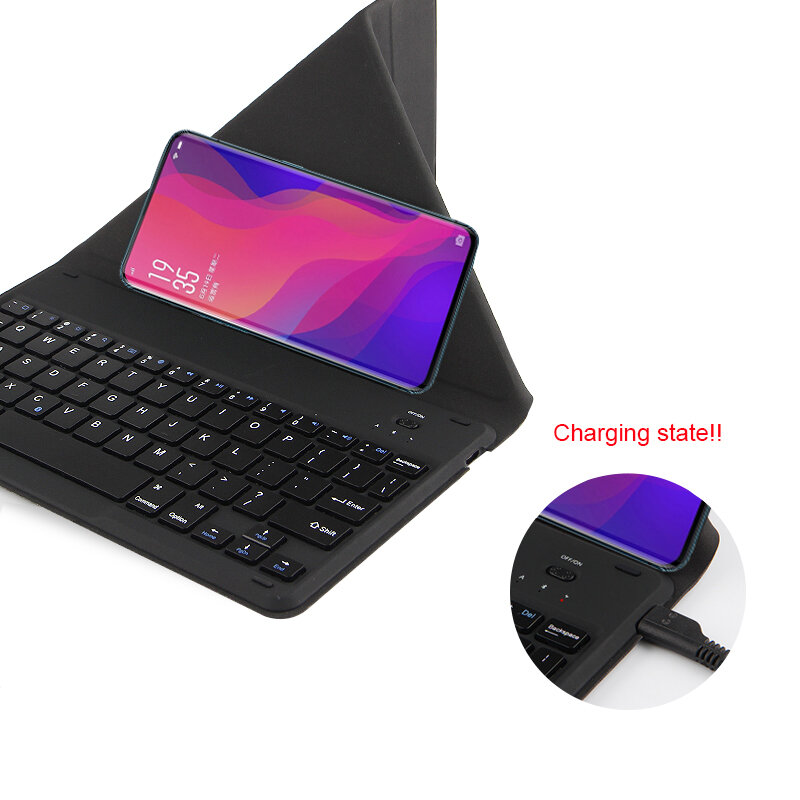 ユニバーサル充電式ワイヤレスキーボード,Huawei Mate x3 50 pro p50 p60 nova 10 pro mate xs 2,折りたたみ式,3.0
