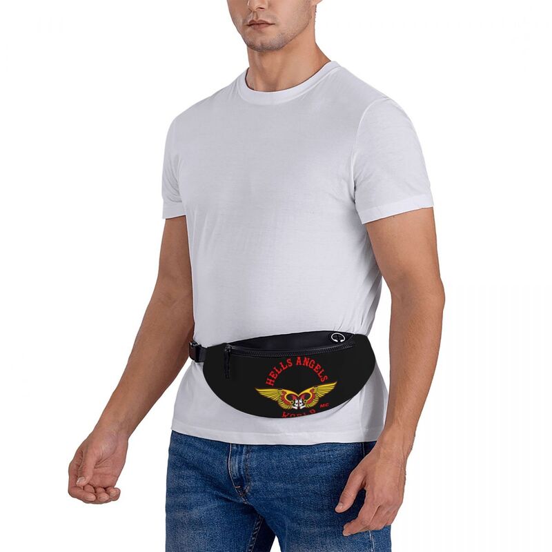Hell Angel-Sac de ceinture pour hommes et femmes, sacoche de taille
