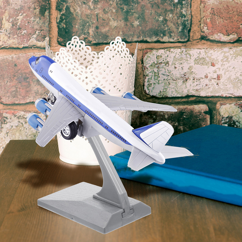 Supporto per ripiano per aereo da 2 pezzi per modello di aereo espositore da tavolo in plastica supporto per ripiano per aereo