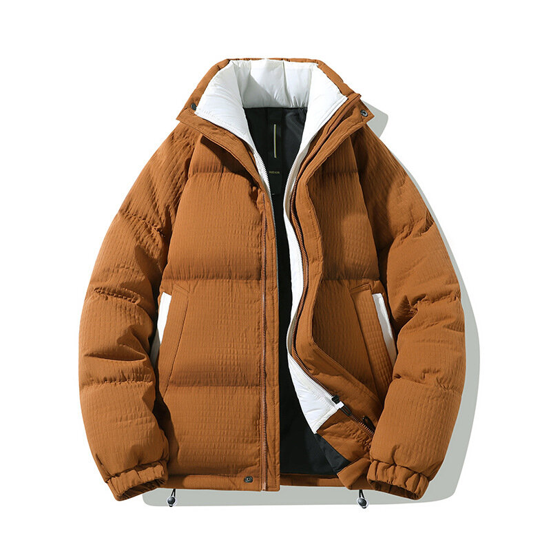 남녀공용 화이트 덕 다운 재킷, 따뜻한 재킷, 다목적 겨울 재킷