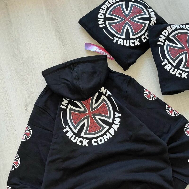 New Gothic Cross Letter Pattern Print Zipper Hoodie Men's Street American Hip-Hop Rap Sweatshirt Women's Y2K Clothing