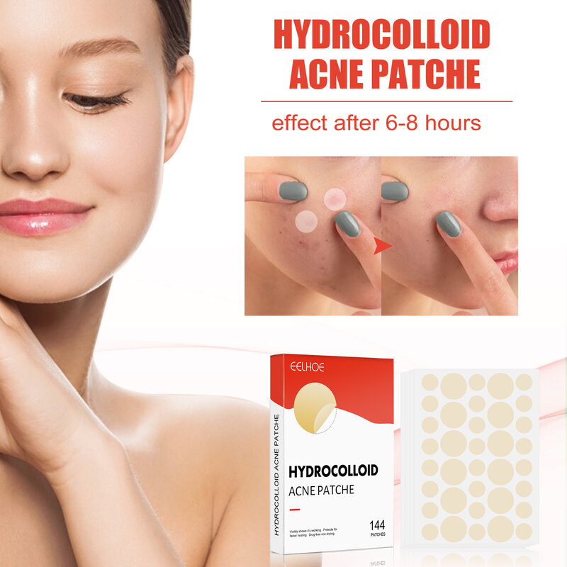 Hydrocolloid Acne Pimple Patch for Covering Zits and Blemishes Spot Stickers for Face And Skin