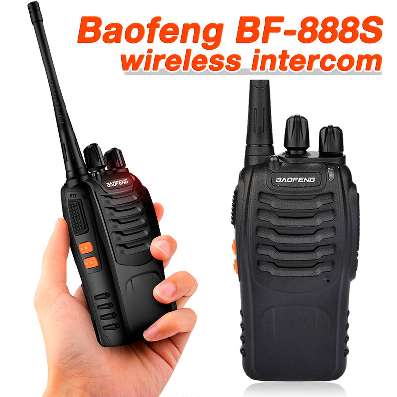 Baofeng-walkie-talkie portátil de alta potencia para exteriores, Radio bidireccional de largo alcance para caza, BF888s, BF-888S