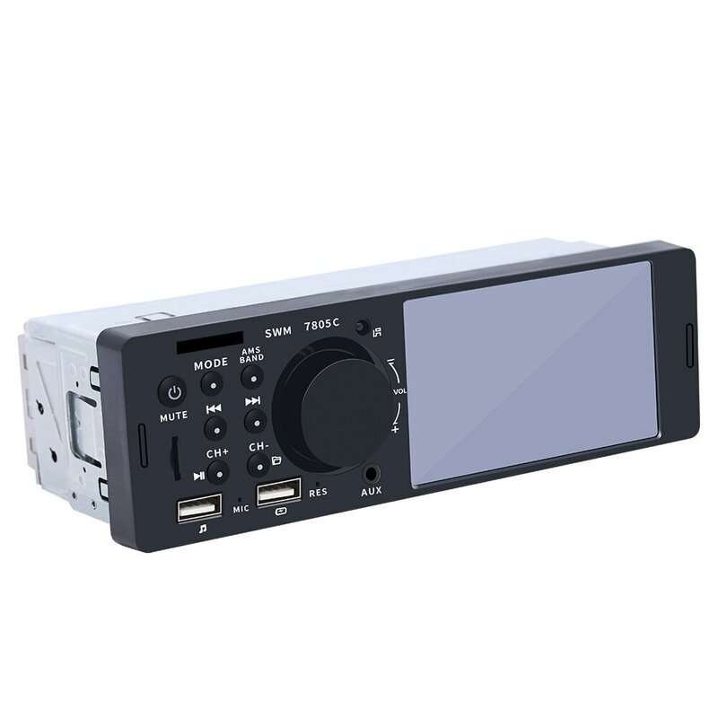 1 Din 4-calowe radio samochodowe z ekranem dotykowym Bluetooth Muzyka Zestaw głośnomówiący Odtwarzacz MP5 TF Ładowanie USB Zdalny system audio ISO Jednostka główna 7805C