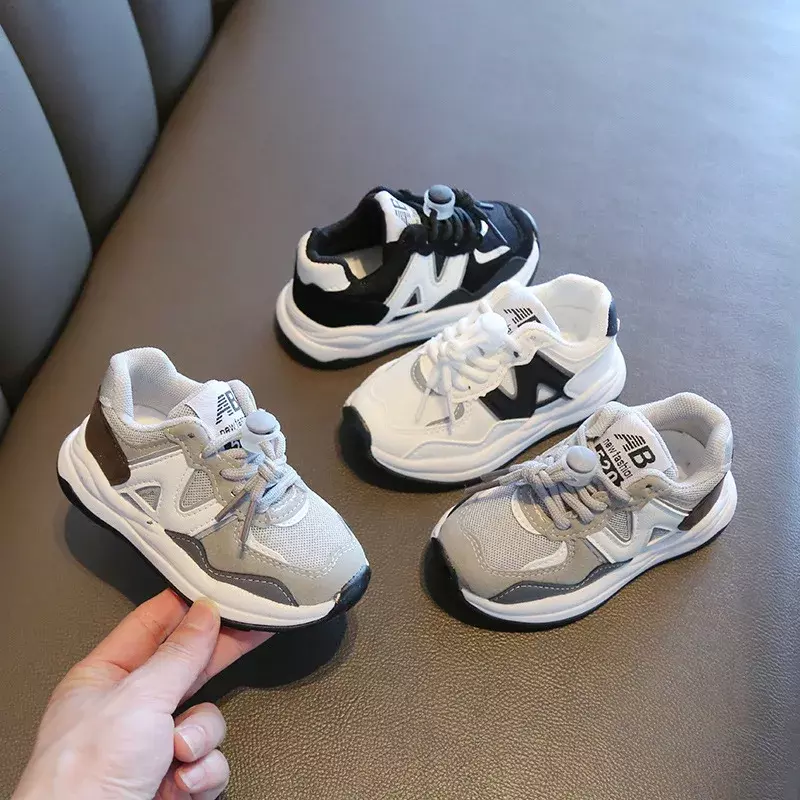 Rindu Cross Border Herfst Nieuwe Baby Schoenen Zachte Zool Schoenen Voor Jongens En Meisjes Koreaanse Leren Schoenen Koreaanse Sportschoenen