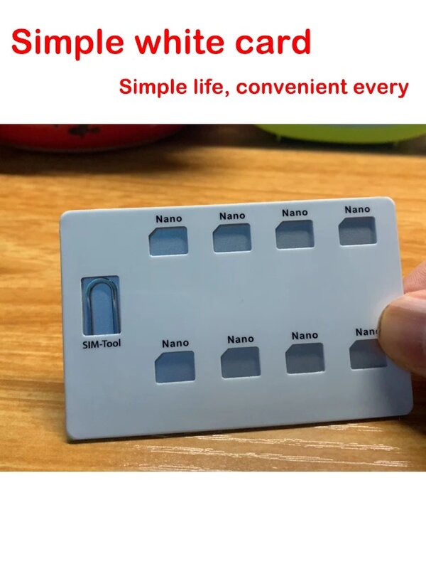 Draagbare Sim Micro-Pin Sim-Kaart Opbergdoos Sim-Kaarthouder Doosbeschermer