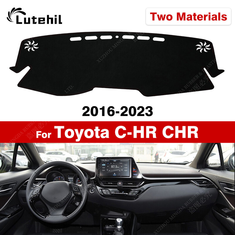 Car Dashboard Cover For Toyota C-HR CHR C HR CH R 2016-2023 17 18 19 20 21 22 Dash Mat Sun Shade Anti-UV Carpets Car Accessories