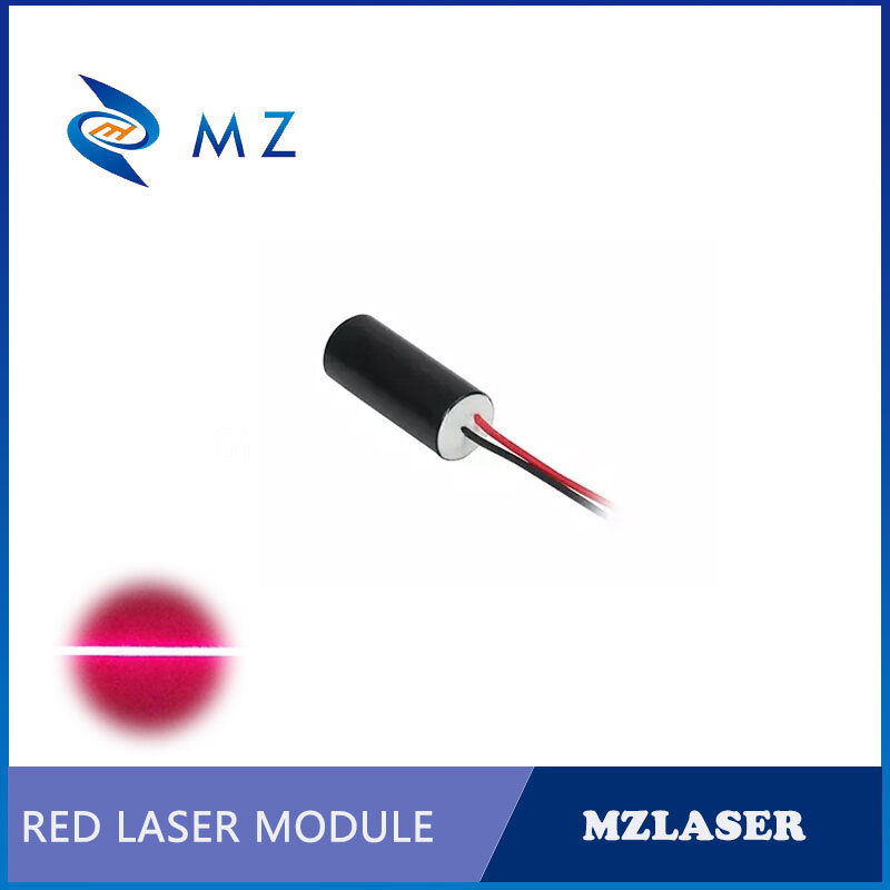 Modul Laser garis merah D9mm 650nm 10mw, lensa PMMA Driver sirkuit APC kelas industri