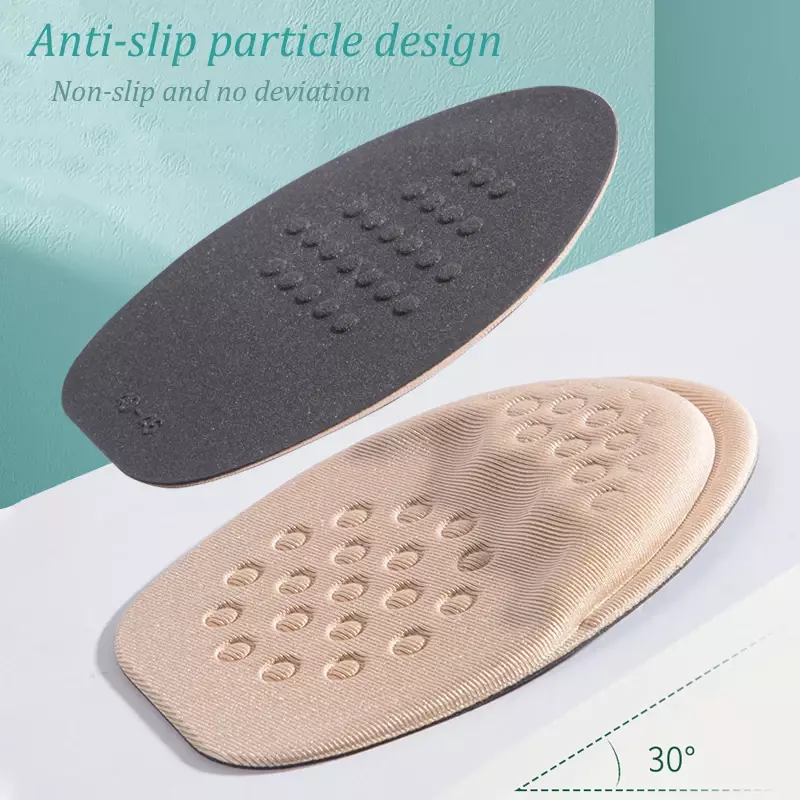 Forefoot Pad Half Insoles for Shoes Inserts Non-slip Sole Cushion Reduce Shoe Size Filler High Heels Pain Relief Foot Care Pads
