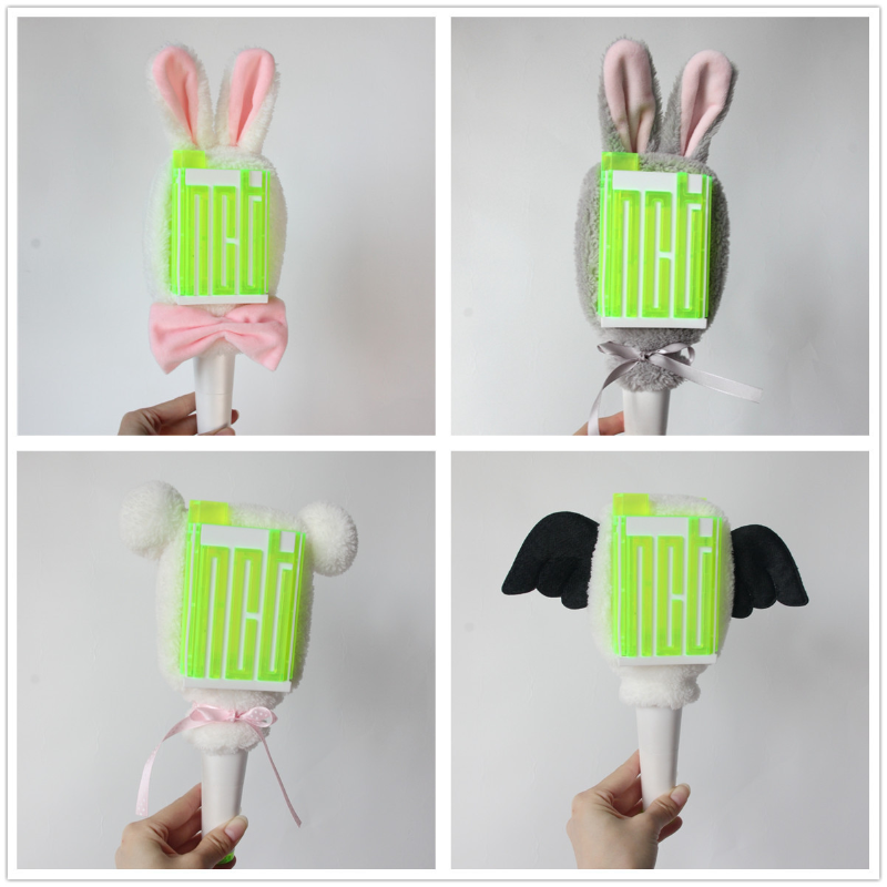 South Korea NCT Fluorescent Rod Support Light Set Thunder Hammer Hand Light Support Rod NCT Plush Protective Cover Birthday Gift