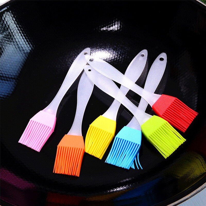 1Pcs 6 Colour Food Silicone Brush Smear Barbecue Baking Pan Bread Chef Pastry Oil Tool Household Kitchen High Temperature
