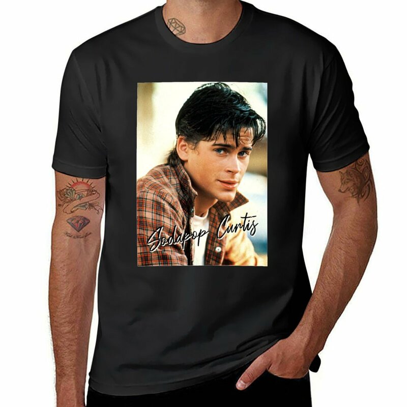 Sodapop Curtis The Outsiders z lat 80. Klasyczny film t-shirt z dresem zwierzęcy wydruk dla chłopców w dużych rozmiarach waga ciężka t-shirty dla mężczyzn