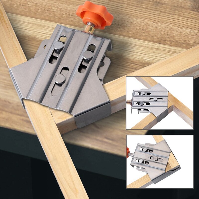 Klem sudut kanan kayu untuk pekerjaan kayu, penjepit Teknik Pekerjaan kayu DIY sudut kanan sambungan cepat