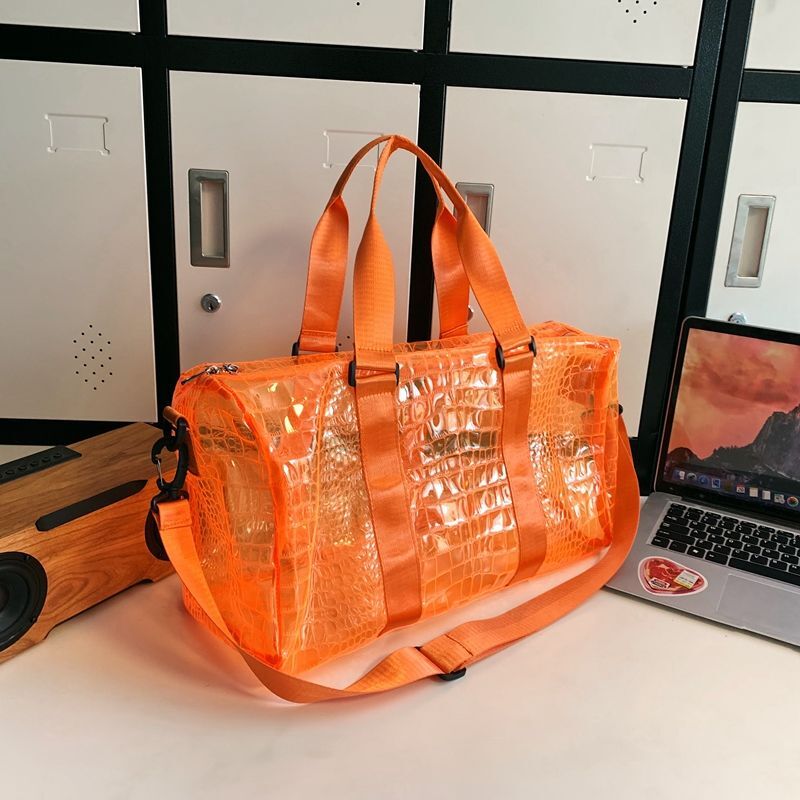 PVC natação Fitness Bag, grande capacidade, transparente, um ombro Cruz, Handheld mochila, par saco, novo
