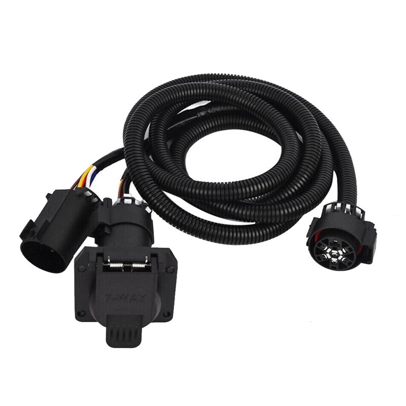 Trailer Wiring Harness Set 56070 7 Foot 7Pin For Vehicle-Side Truck Bed For Chevy Dodge Ram GMC Ford Toyota