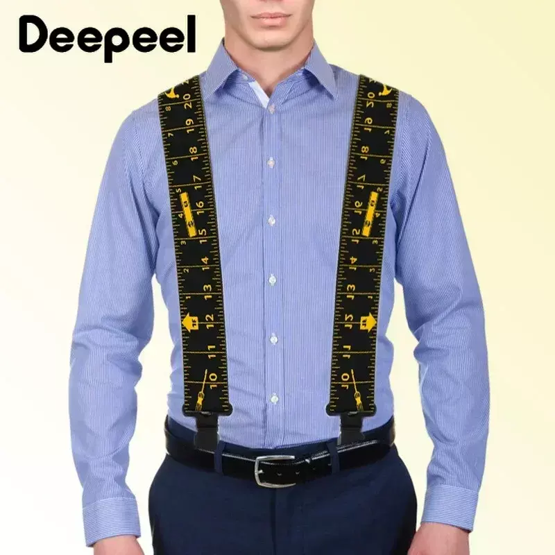 Bretelles élastiques réglables pour hommes, bretelles RapDuty, ceinture Jockstrap, type X, 4 clips, 5x120cm, 1 pièce