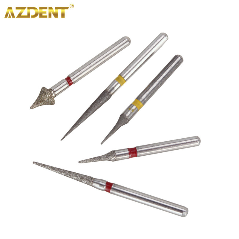 Azdent-矯正ダイヤモンド,暫定エナメル質低減ツールキット,高速切断研磨,5個/キット