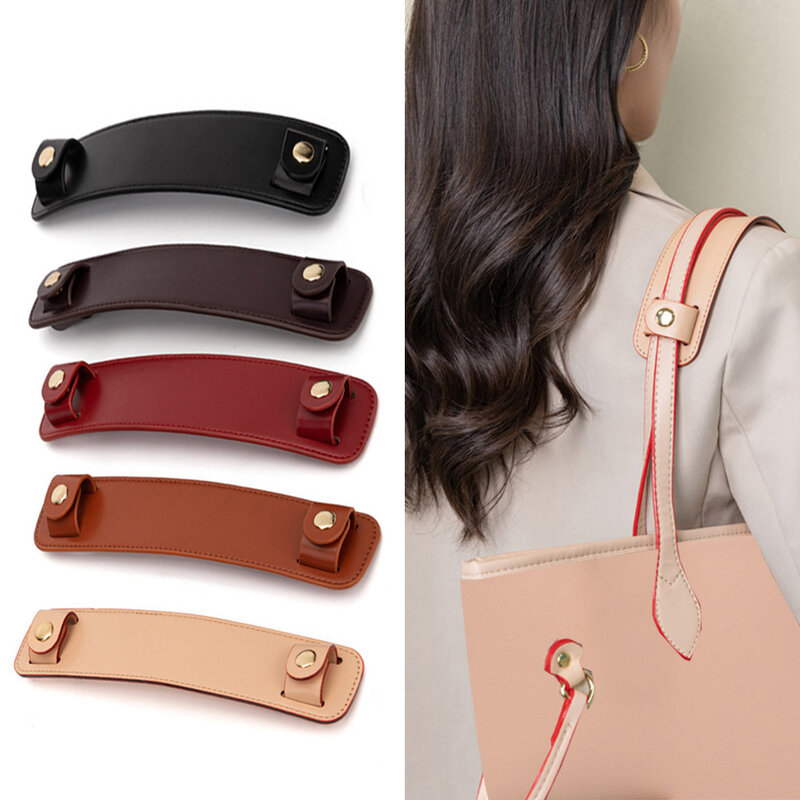 Fashion PU Shoulder Rest Handle Clip Bag Chain Pad Shoulder Pad Bag Strap Handbag Accessory Decompression Handle Fixing Clip